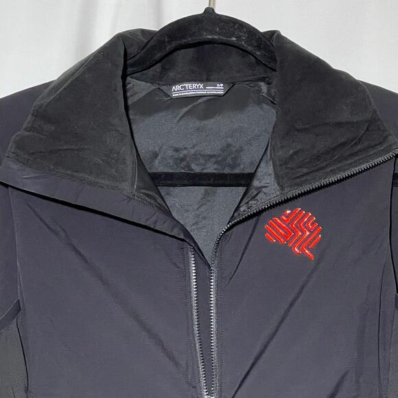 Acr'teryx High Neck Full Zip Vest Black Womens Size Small Logo - Picture 10 of 10